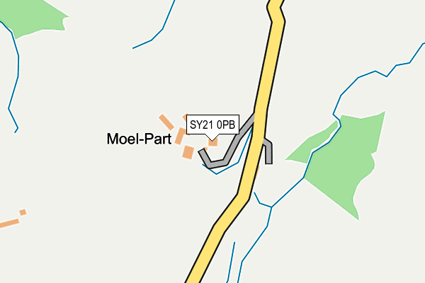 SY21 0PB map - OS OpenMap – Local (Ordnance Survey)