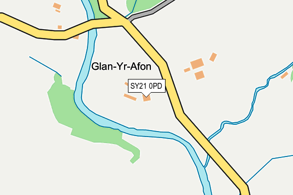 SY21 0PD map - OS OpenMap – Local (Ordnance Survey)