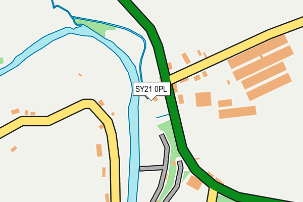 SY21 0PL map - OS OpenMap – Local (Ordnance Survey)