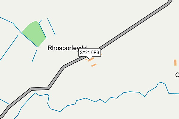 SY21 0PS map - OS OpenMap – Local (Ordnance Survey)