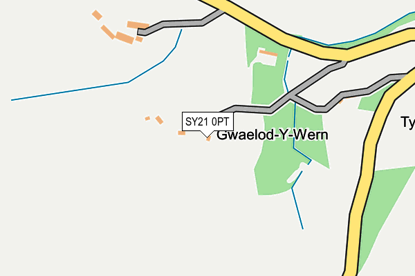 SY21 0PT map - OS OpenMap – Local (Ordnance Survey)