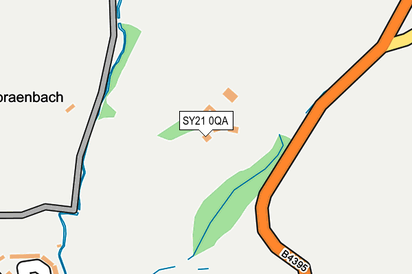 SY21 0QA map - OS OpenMap – Local (Ordnance Survey)