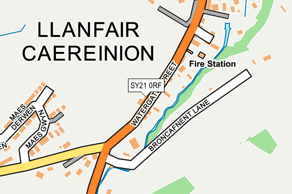 SY21 0RF map - OS OpenMap – Local (Ordnance Survey)