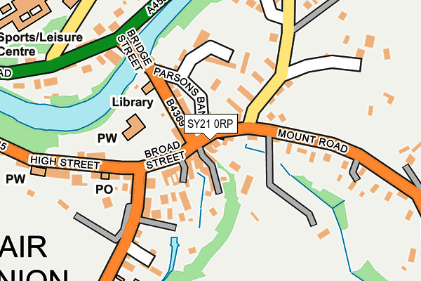 SY21 0RP map - OS OpenMap – Local (Ordnance Survey)