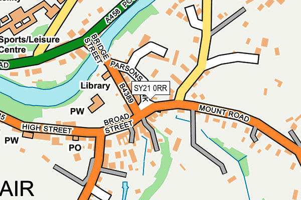 SY21 0RR map - OS OpenMap – Local (Ordnance Survey)