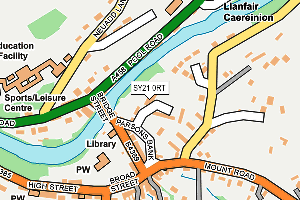 SY21 0RT map - OS OpenMap – Local (Ordnance Survey)