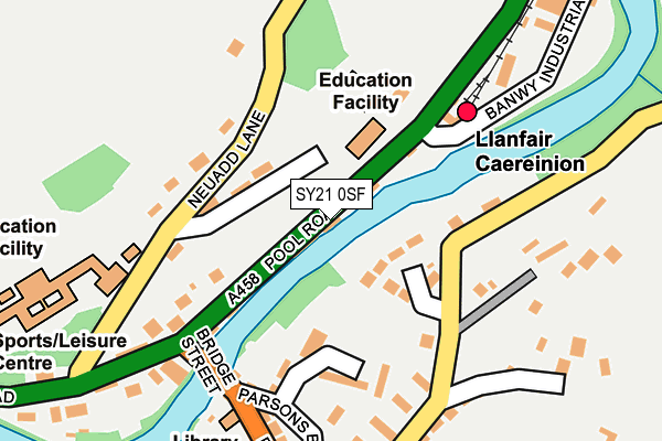 SY21 0SF map - OS OpenMap – Local (Ordnance Survey)