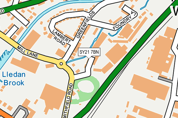 SY21 7BN map - OS OpenMap – Local (Ordnance Survey)