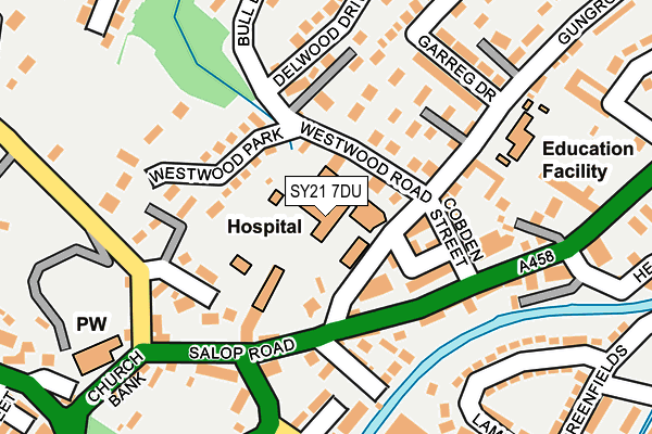 SY21 7DU map - OS OpenMap – Local (Ordnance Survey)