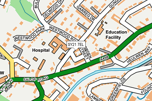 SY21 7EL map - OS OpenMap – Local (Ordnance Survey)