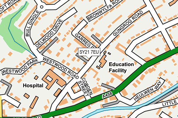 SY21 7EU map - OS OpenMap – Local (Ordnance Survey)