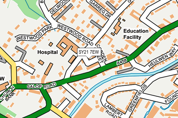 SY21 7EW map - OS OpenMap – Local (Ordnance Survey)