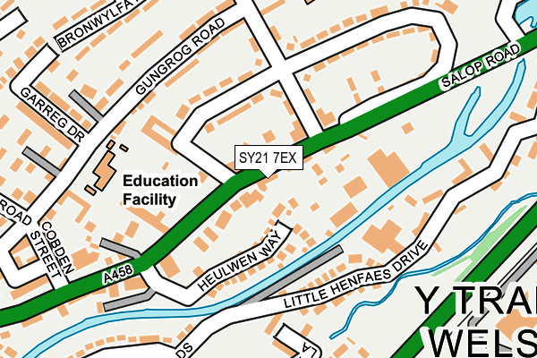 SY21 7EX map - OS OpenMap – Local (Ordnance Survey)