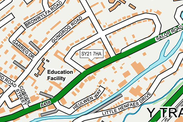 SY21 7HA map - OS OpenMap – Local (Ordnance Survey)