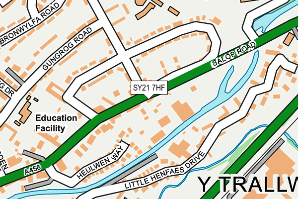 SY21 7HF map - OS OpenMap – Local (Ordnance Survey)