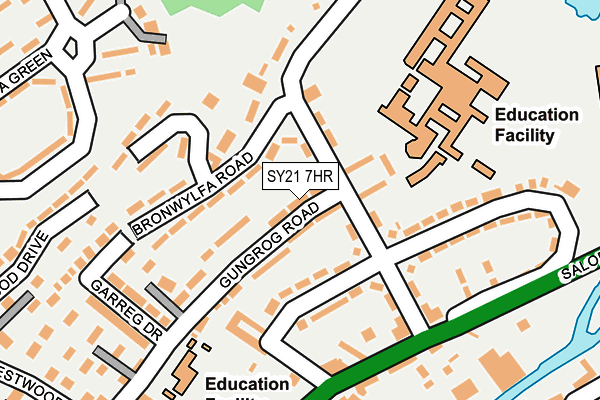 SY21 7HR map - OS OpenMap – Local (Ordnance Survey)