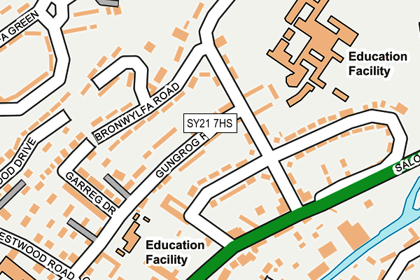 SY21 7HS map - OS OpenMap – Local (Ordnance Survey)