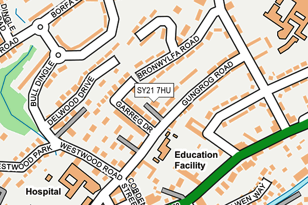 SY21 7HU map - OS OpenMap – Local (Ordnance Survey)