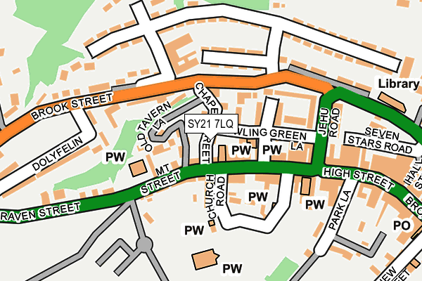 SY21 7LQ map - OS OpenMap – Local (Ordnance Survey)