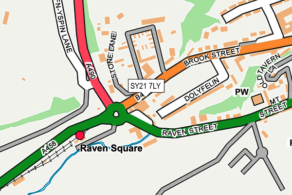 SY21 7LY map - OS OpenMap – Local (Ordnance Survey)