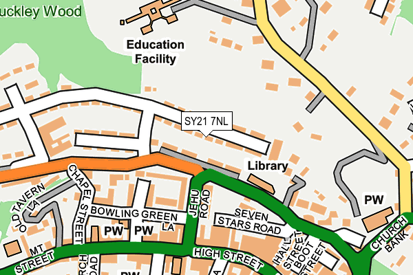 SY21 7NL map - OS OpenMap – Local (Ordnance Survey)