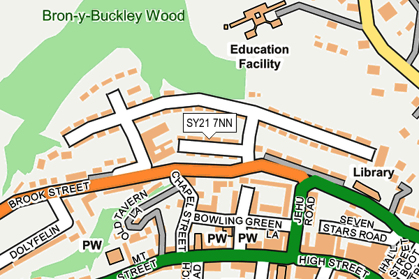 SY21 7NN map - OS OpenMap – Local (Ordnance Survey)