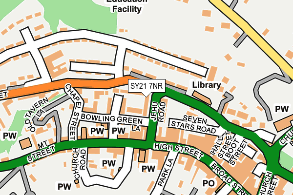 SY21 7NR map - OS OpenMap – Local (Ordnance Survey)