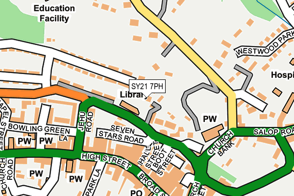 SY21 7PH map - OS OpenMap – Local (Ordnance Survey)