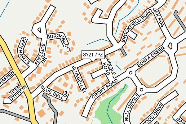 SY21 7PZ map - OS OpenMap – Local (Ordnance Survey)