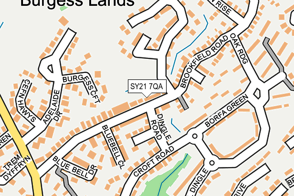 SY21 7QA map - OS OpenMap – Local (Ordnance Survey)