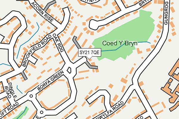 SY21 7QE map - OS OpenMap – Local (Ordnance Survey)