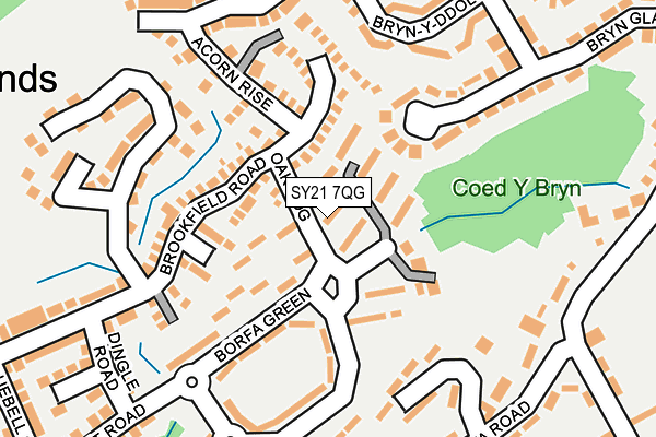 SY21 7QG map - OS OpenMap – Local (Ordnance Survey)