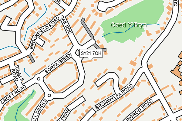 SY21 7QH map - OS OpenMap – Local (Ordnance Survey)