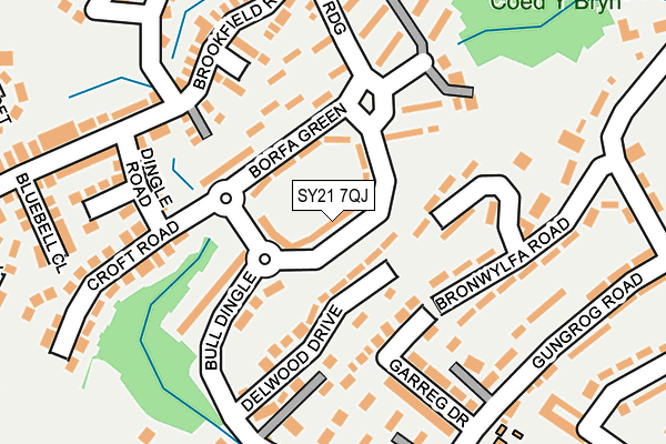 SY21 7QJ map - OS OpenMap – Local (Ordnance Survey)