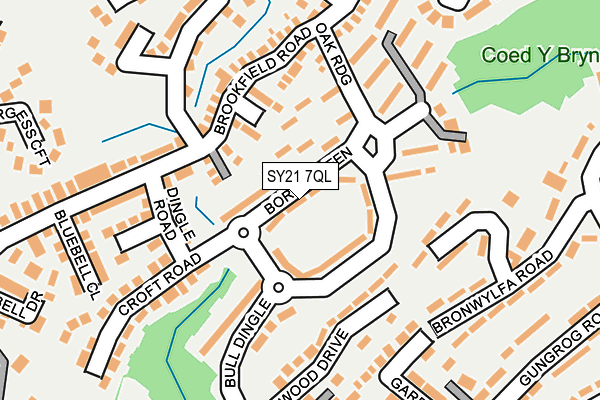 SY21 7QL map - OS OpenMap – Local (Ordnance Survey)