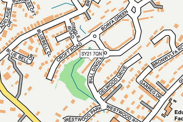 SY21 7QN map - OS OpenMap – Local (Ordnance Survey)