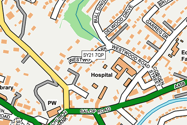 SY21 7QP map - OS OpenMap – Local (Ordnance Survey)