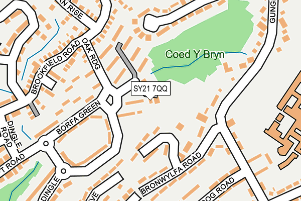 SY21 7QQ map - OS OpenMap – Local (Ordnance Survey)