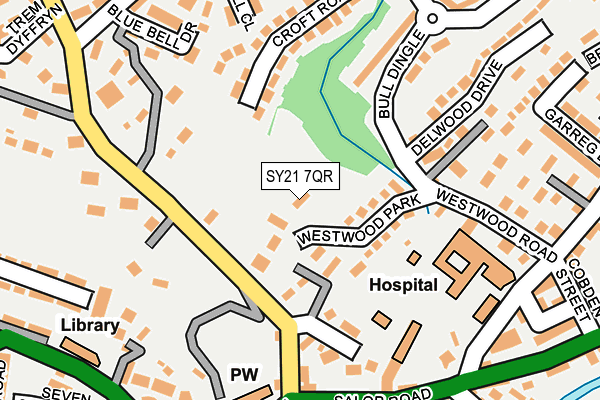 SY21 7QR map - OS OpenMap – Local (Ordnance Survey)