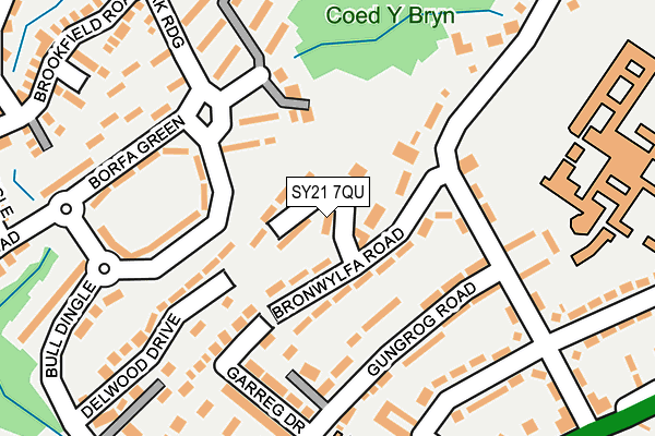 SY21 7QU map - OS OpenMap – Local (Ordnance Survey)