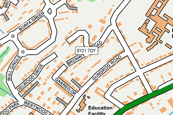 SY21 7QY map - OS OpenMap – Local (Ordnance Survey)