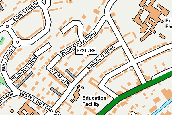 SY21 7RF map - OS OpenMap – Local (Ordnance Survey)