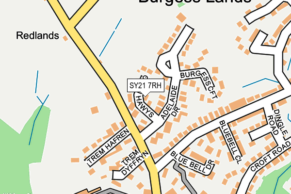 SY21 7RH map - OS OpenMap – Local (Ordnance Survey)