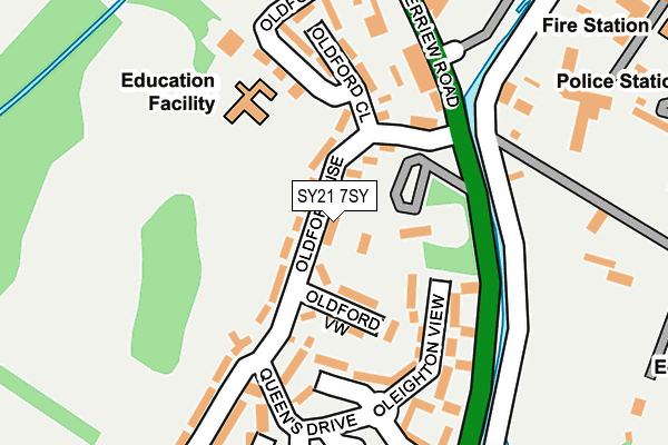 SY21 7SY map - OS OpenMap – Local (Ordnance Survey)