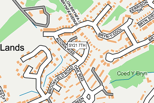 SY21 7TH map - OS OpenMap – Local (Ordnance Survey)