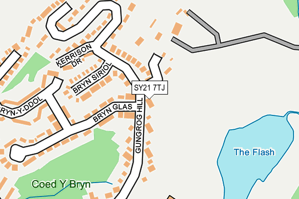 SY21 7TJ map - OS OpenMap – Local (Ordnance Survey)