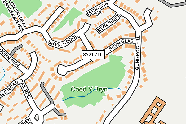 SY21 7TL map - OS OpenMap – Local (Ordnance Survey)