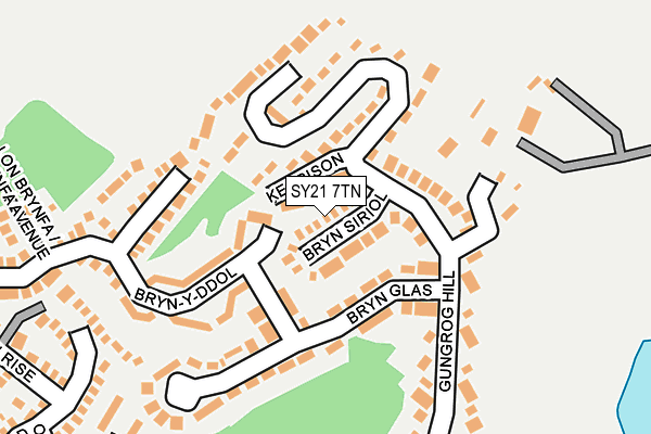 SY21 7TN map - OS OpenMap – Local (Ordnance Survey)