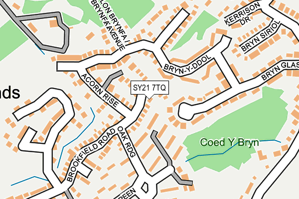 SY21 7TQ map - OS OpenMap – Local (Ordnance Survey)