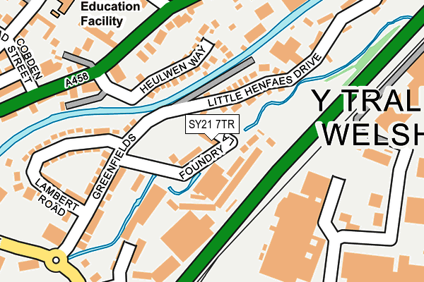 SY21 7TR map - OS OpenMap – Local (Ordnance Survey)